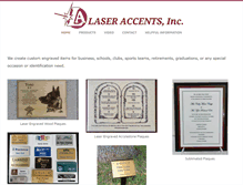 Tablet Screenshot of laseraccents.com